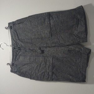 Men's Gray Linen Shorts Size M